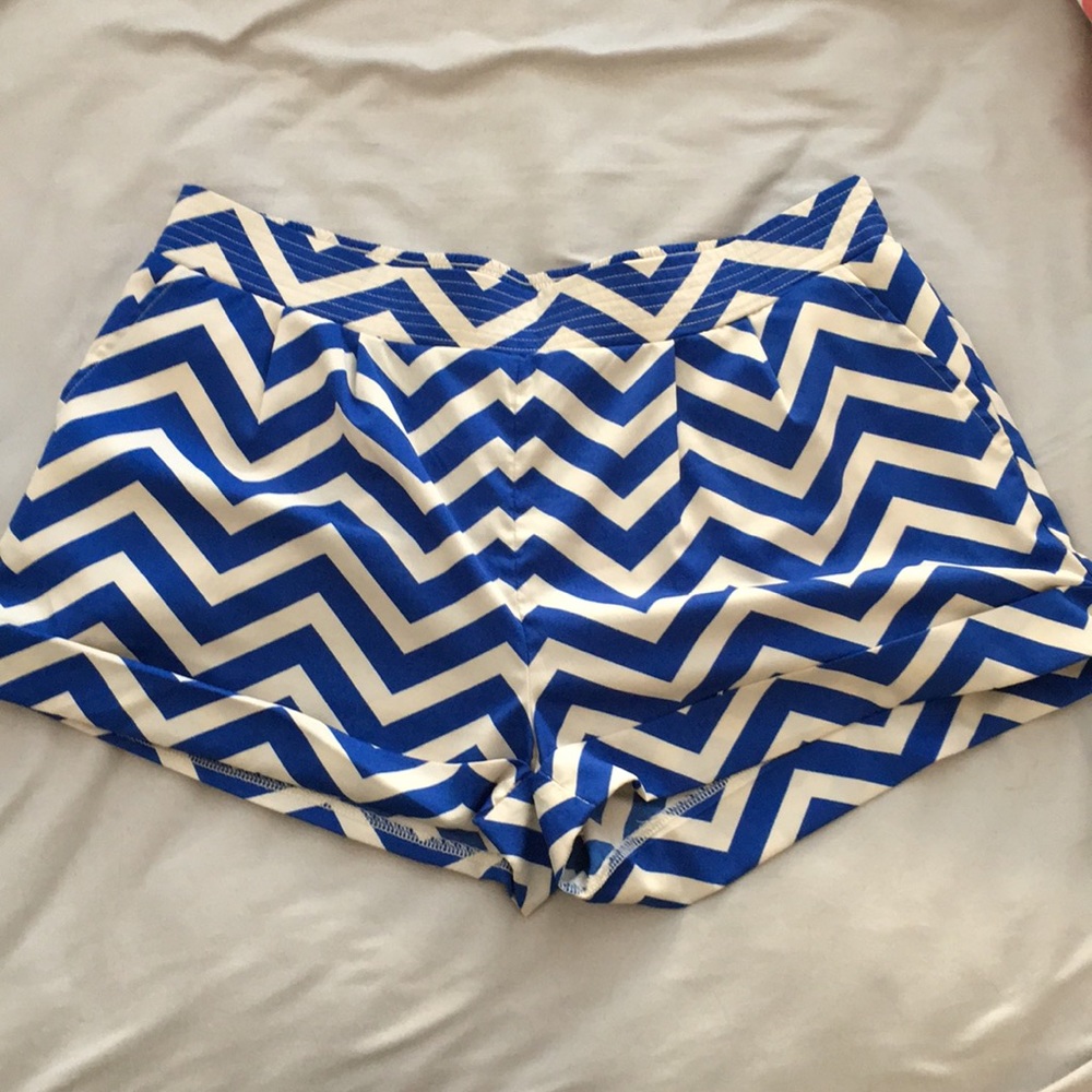 chevron Print Shorts